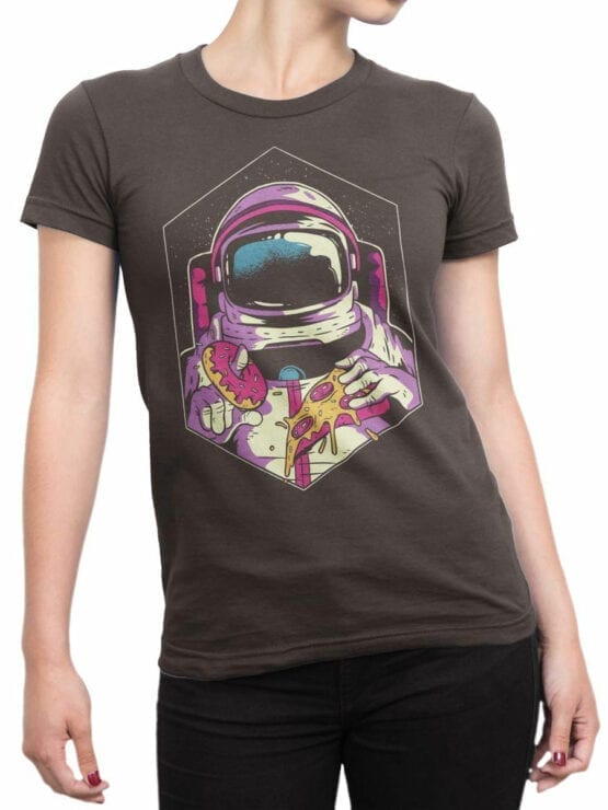 1548 NASA T Shirt Astro Food Front Woman