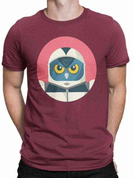 1550 NASA T Shirt Astro Owl Front Man