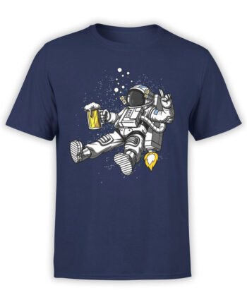 1551 NASA T Shirt Astro Beer Front