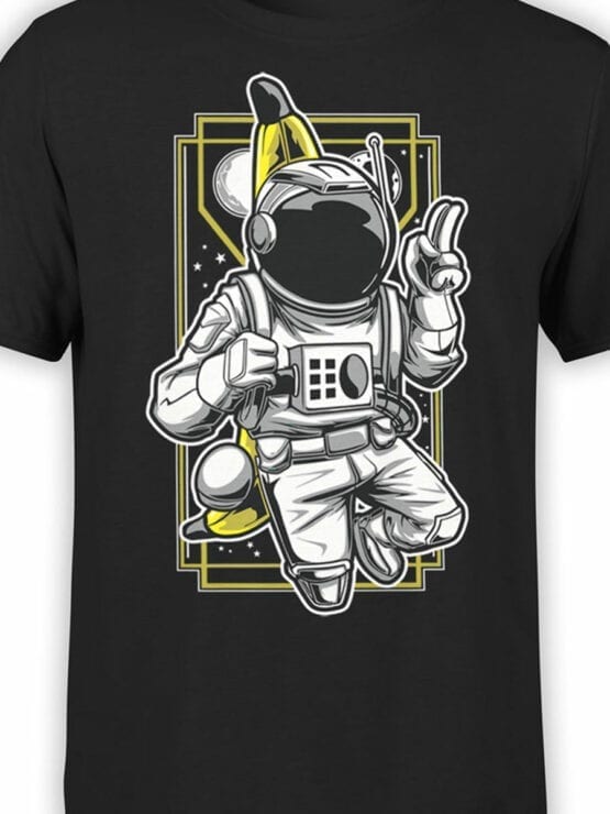 1553 NASA T Shirt Astro Banana Front Color