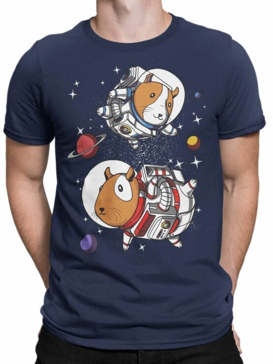 1554 NASA T Shirt Astro Guinea Pigs Front Man