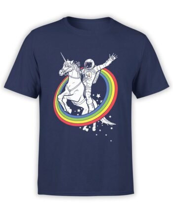 1555 NASA T Shirt Astro Unicorn Front