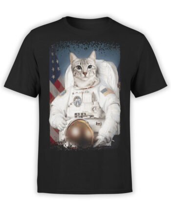 1559 NASA T Shirt Astro Cat Front