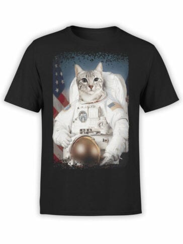1559 NASA T Shirt Astro Cat Front