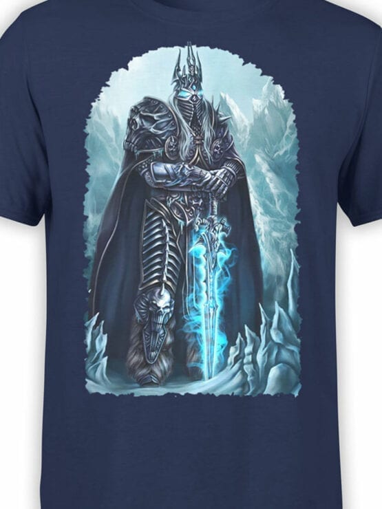 1563 World of Warcraft T Shirt Arthas Menethil Front Color