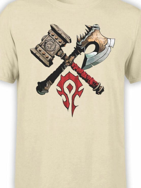 1568 World of Warcraft T Shirt Horde Front Color