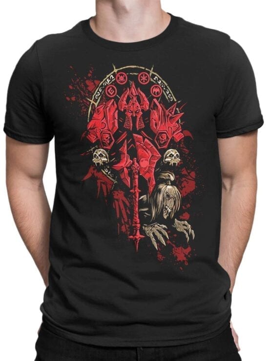 1569 World of Warcraft T Shirt Death Knight Front Man