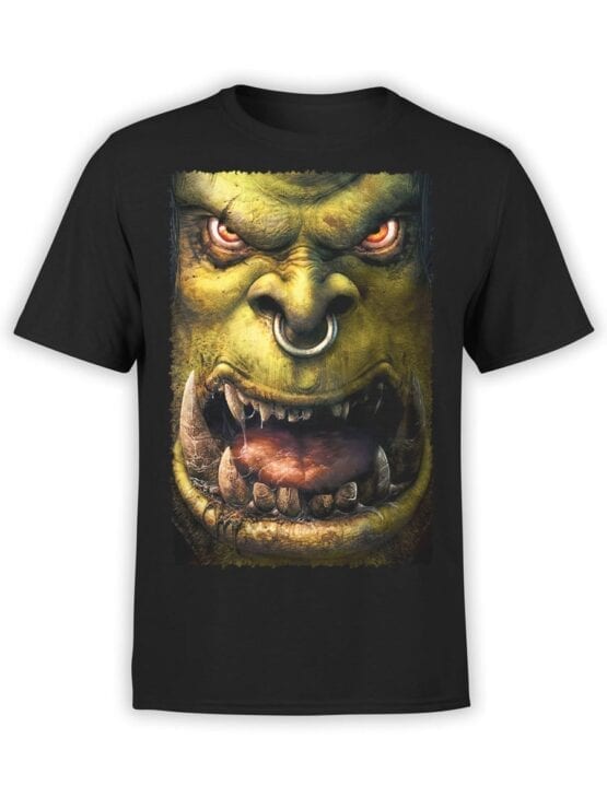 1571 World of Warcraft T Shirt Orc Front