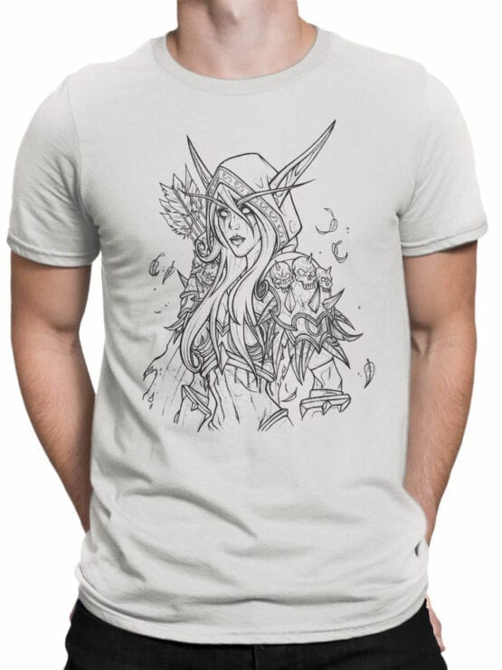 1576 World of Warcraft T Shirt Sylvanas Windrunner Front Man