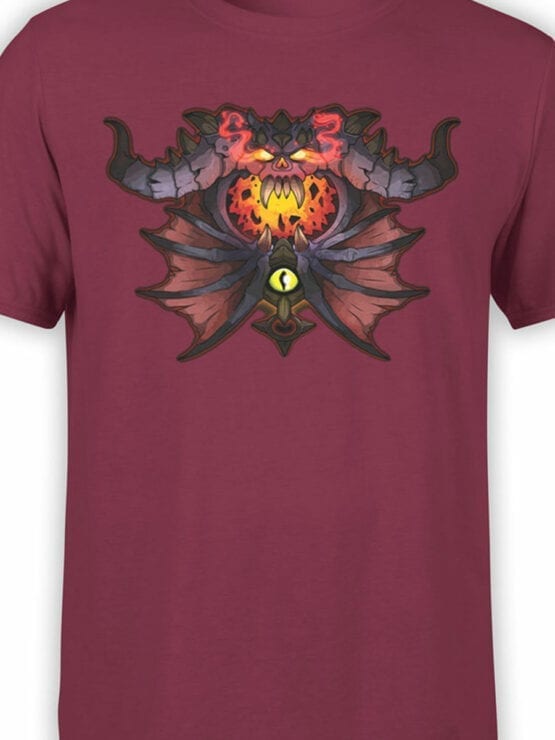 1577 World of Warcraft T Shirt Warlock Front Color