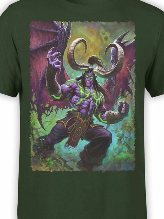 1578 World of Warcraft T Shirt Illidan Stormrage Front Color
