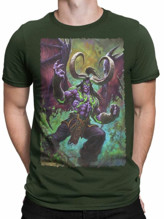 1578 World of Warcraft T Shirt Illidan Stormrage Front Man