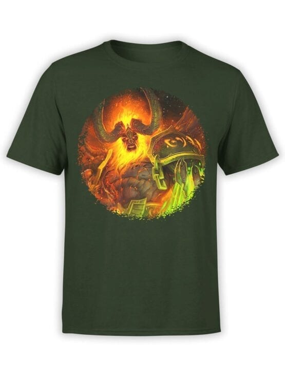 1581 World of Warcraft T Shirt Sargeras Front