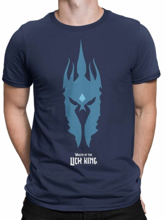 1583 World of Warcraft T Shirt Lich King Front Man
