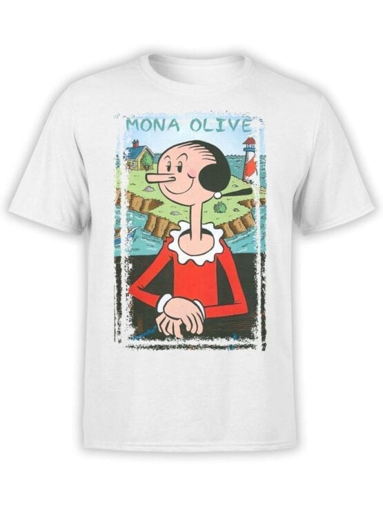 1601 Popeye T Shirt Mona Olive Front