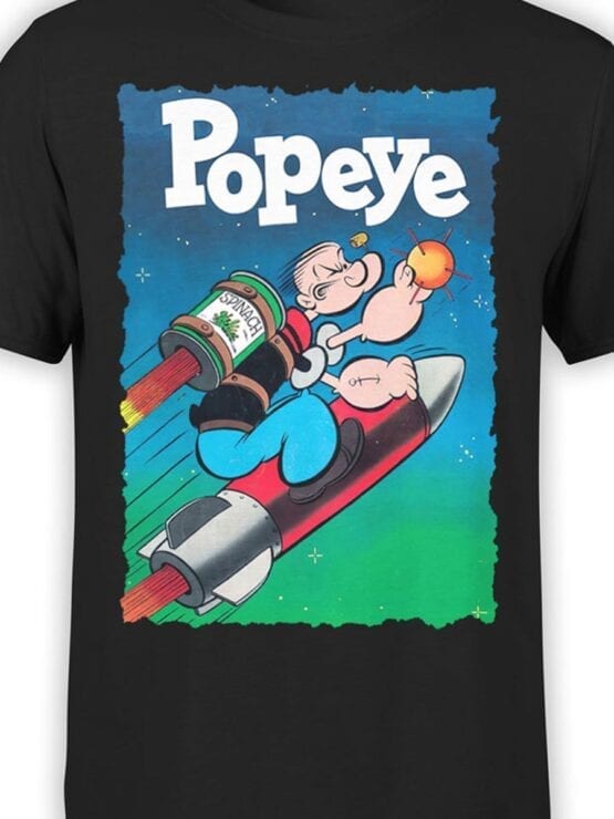 1603 Popeye T Shirt Rocket Front Color