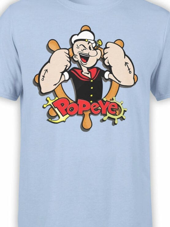 1604 Popeye T Shirt Sailor Front Color