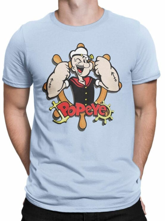 1604 Popeye T Shirt Sailor Front Man