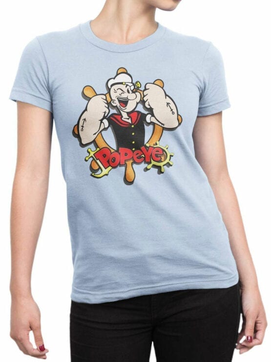 1604 Popeye T Shirt Sailor Front Woman