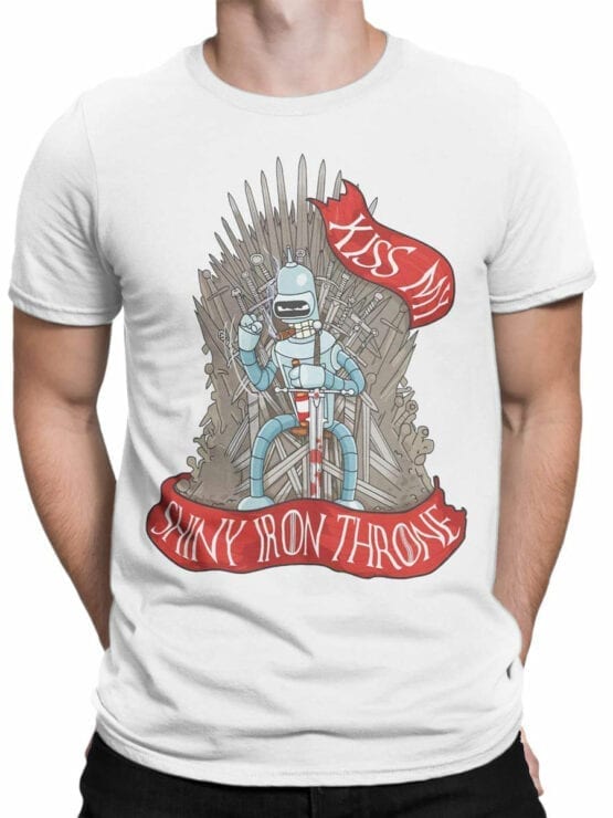 1614 Futurama T Shirt Kiss my Throne Front Man