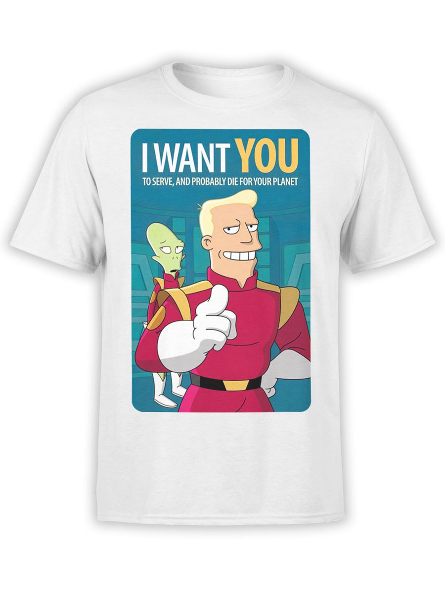 Panter Lav en snemand Distraktion Futurama T-Shirt | I Want You | Best Cartoon Shirts #1