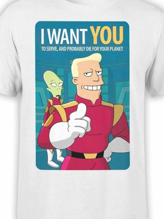 1619 Futurama T Shirt I Want You Front Color
