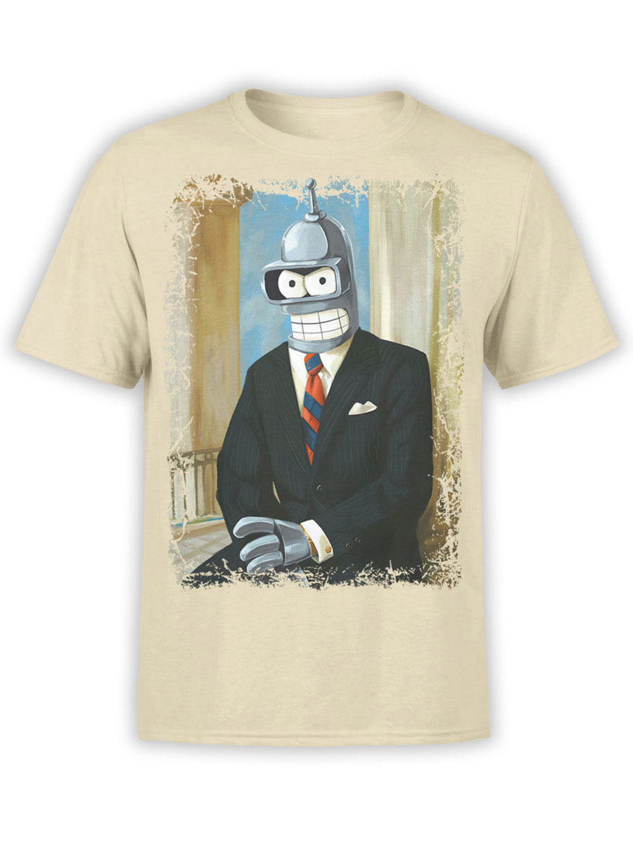 Skulle Udlænding foran Futurama T-Shirt | Mr Bender | Best Cartoon Shirts #1