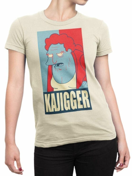 1639 Futurama T Shirt Kajigger Front Woman