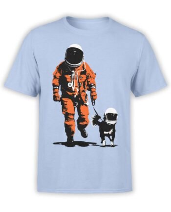 1677 Astro Dog T Shirt NASA T Shirt Front