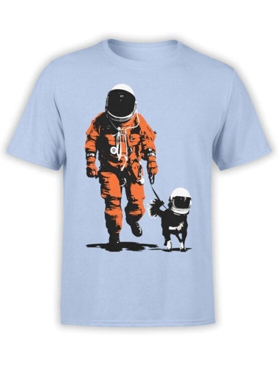 1677 Astro Dog T Shirt NASA T Shirt Front
