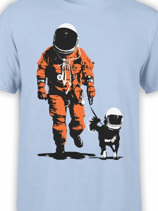 1677 Astro Dog T Shirt NASA T Shirt Front Color