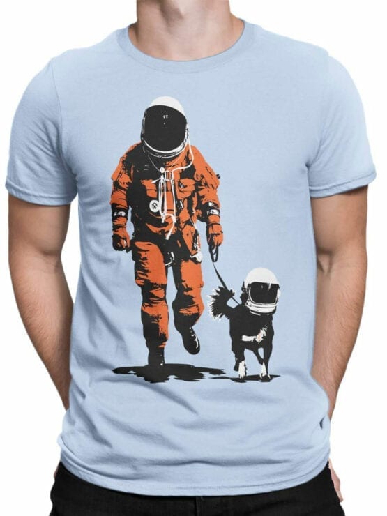 1677 Astro Dog T Shirt NASA T Shirt Front Man