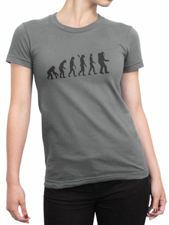 1678 Evolution T Shirt NASA T Shirt Front Woman