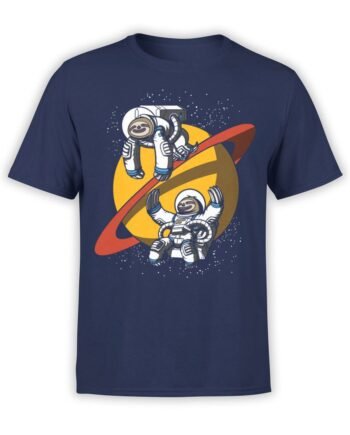 1679 Lazy Astronauts T Shirt NASA T Shirt Front