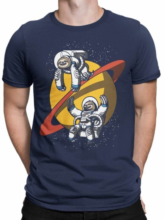1679 Lazy Astronauts T Shirt NASA T Shirt Front Man