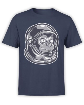 1682 Astro Monkey T Shirt NASA T Shirt Front