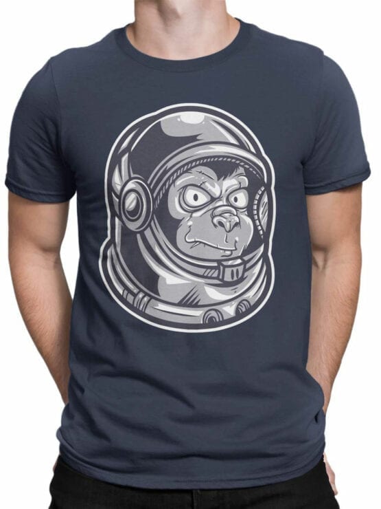 1682 Astro Monkey T Shirt NASA T Shirt Front Man