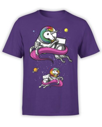 1689 Unicorn Astronauts T Shirt NASA T Shirt Front