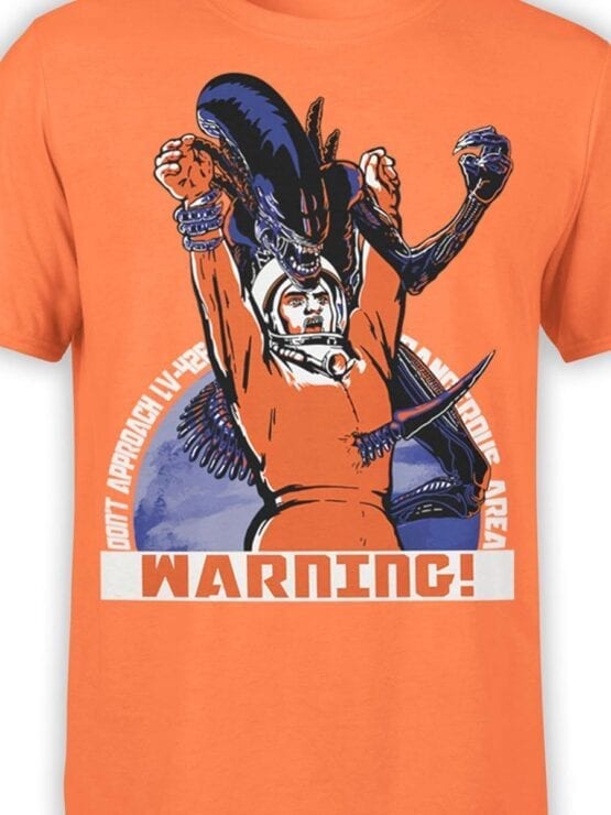 1698 Warning T Shirt NASA T Shirt Front Color