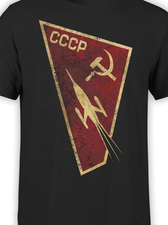 1699 USSR Cosmos T Shirt NASA T Shirt Front Color