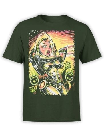 1701 Alien Attack T Shirt Front