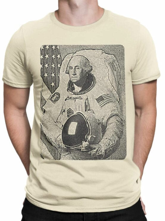 1709 Washingtonaut T Shirt NASA T Shirt Front Man