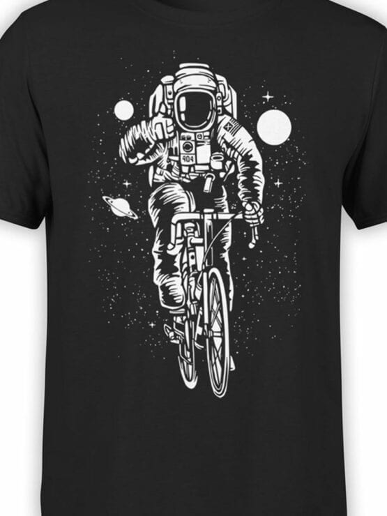 1710 Cyclistnaut T Shirt NASA T Shirt Front Color