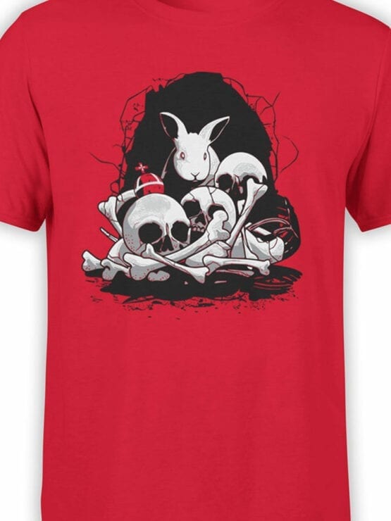 1714 Dangerous Rabbit T Shirt Monty Python T Shirt Front Color
