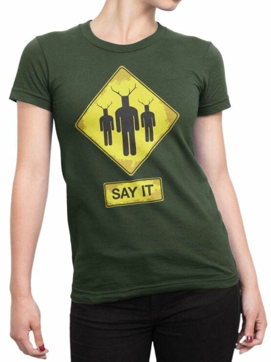 1724 Say It T Shirt Monty Python T Shirt Front Woman