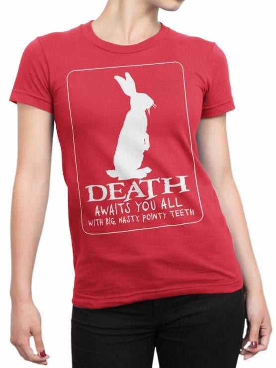 1726 Death T Shirt Monty Python T Shirt Front Woman