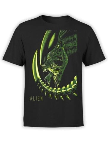 1739 Retro Alien T Shirt Front
