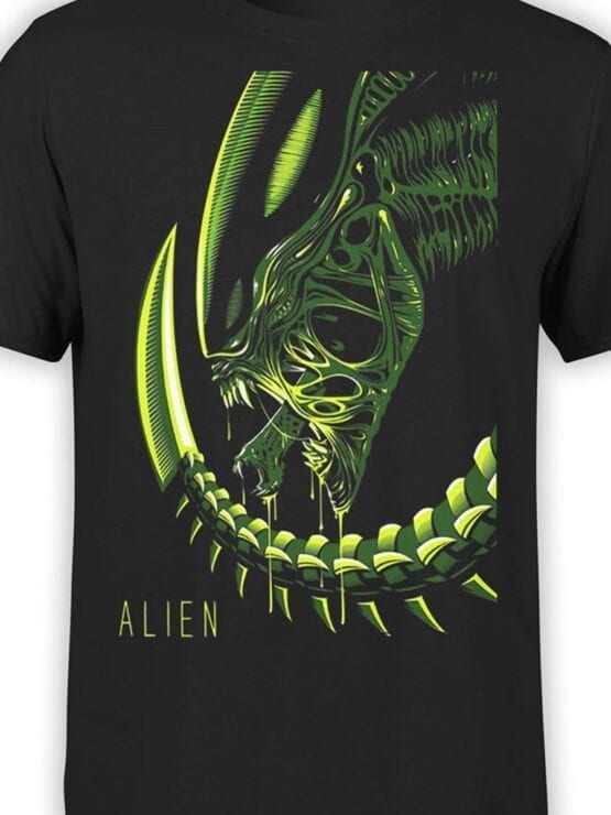 1739 Retro Alien T Shirt Front Color