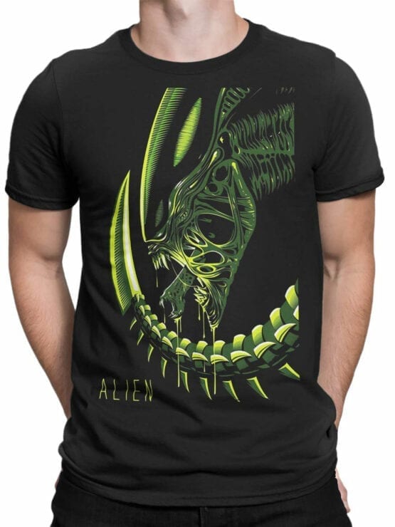 1739 Retro Alien T Shirt Front Man