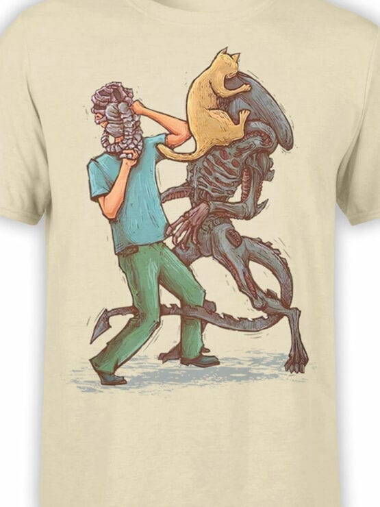 1745 Weapons Alien T Shirt Front Color